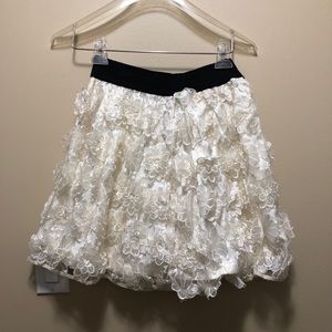Floral fabricated skirt